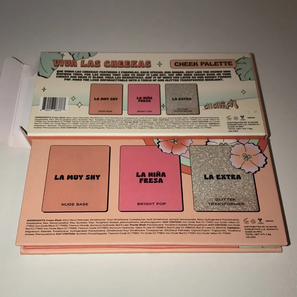 Alamar Viva Las Cheekas Cheek Palette NEW (READ DESCRIPTION mirror cracked)